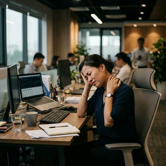 Đau cổ vai gáy văn phòng